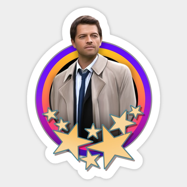 The protective angel of the Winchesters Sticker by Trazzo